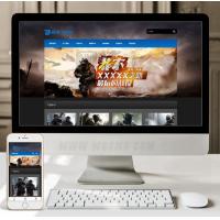 （自适应手机版）响应式游戏开发展示类网站织梦模板 HTML5游戏软件开发公司网站